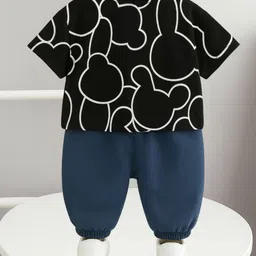 Googo Gaaga Boys Graphic Printed T-shirt With Joggers image 3