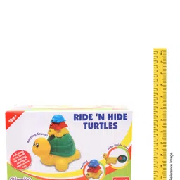 Giggles Ride & Hide  Pack of 4 Turtles - Multicolor image 3