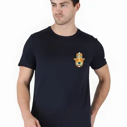 SZN Men Printed Raw Edge T-shirt-picture-35