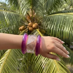 TAG 7 Women Set of 3 Resin Bangles-picture-20