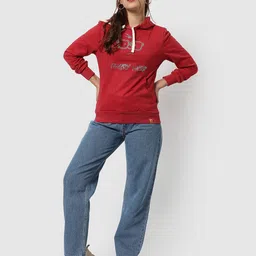 Campus Sutra Women Printed Hooded Sweatshirt-picture-18