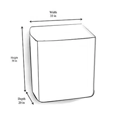 The Furnishing Tree Multi PVC Washing Machine Cover image 2