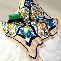 KLISHAA ART Women Geomatric Digital Printed Scarf-image-4