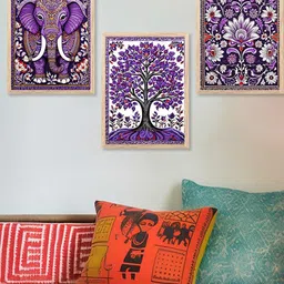 walllane Floral Wall Art With Frame Home Decor Wall Painting For Living Room Office Bedroom-picture-18