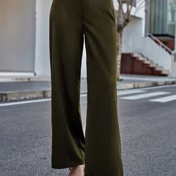 CILIMILI Women Relaxed Straight Leg High-Rise Relexed Fit Trousers-picture-38