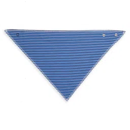 Mi Arcus Organic Cotton Triangular Baby Bib Animal Print Pack of 3 - Blue White image 4