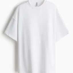H&M Oversized Short-Sleeved Sweatshirt image 1