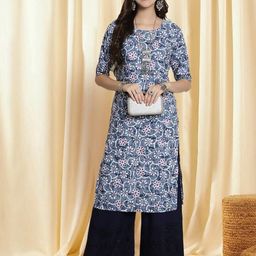 Ethnic basket Women Pink Kurtas-picture-1
