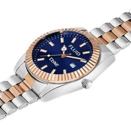 FLUID Men Embellished Dial & Stainless Steel Straps Analogue Watch FL-Siddharth-0600-BL image 5