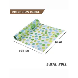 Kuber Industries Green Set of 1 Water Resistant Shelf Liner Organisers image 3