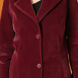 TBOJ Woollen Lightweight Notched Lapel Collar Trench Coat image 5