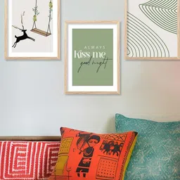 WALLLANE 3 Piece Frame Home Decor Wall Painting For Living Room Office Bedroom-picture-15
