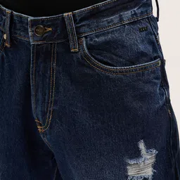 THE BEAR HOUSE Men Relaxed Fit Mildly Distressed Light Fade Stretchable Jeans image 3