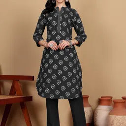 AADVIKA Women Ethnic Motifs Printed Regular Kurta with Trousers-image-68