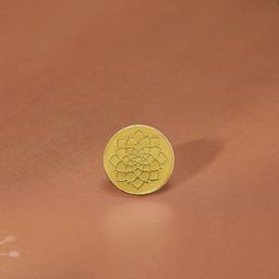 Mia by Tanishq 24KT Gold Lotus Gold Coin 2 GM-picture-2