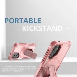 Luxury Kase Unisex Back Cover With Portable Kickstand Mag-safe Compatible Magnetic Case image 4