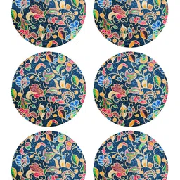 ROUGH ROAD STORE Set Of 6 Printed Round Table Placemat-picture-36