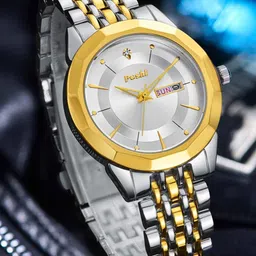 Poshi Men Dial & Stainless Steel Straps Analogue Watch POSW36-720956708785-GOLD SILVER-picture-14