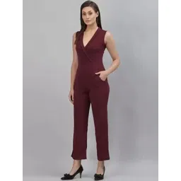 SHYAM SUNDARI V-Neck Wrap Culotte Jumpsuit image 5