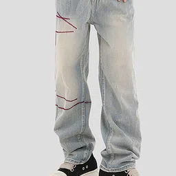 StyleCast x Revolte Men Relaxed Fit Light Fade Jeans-picture-32