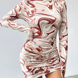 Outzidr Women Print Sheath Mini Dress-picture-18