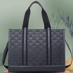 Womanix Women Textured Shopper Tote Bag-image-32