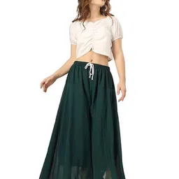 ERUDITE CLUB Women Flared Palazzos-picture-34