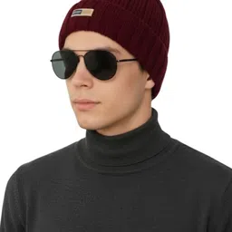 iSWEVEN Unisex Woollen Beanie image 4