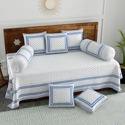 blocks of india Cotton Paisley Diwan Set image 1