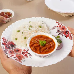 larah by borosil Pack of 34 Opalware Eva Dinner Set image 3