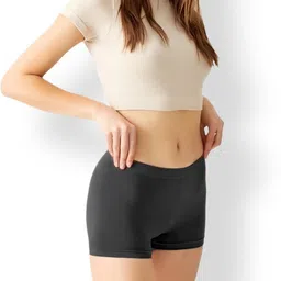 maitri Pack of 2 Solid Women Multicolor Boxer Shorts image 4