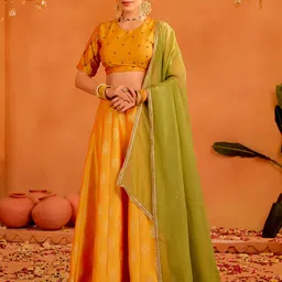 jaipur kurti Self Design Stitched Lehenga Choli image 3