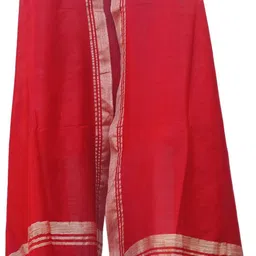 umzah Bhagalpuri Silk Solid Red Women Dupatta-picture-33