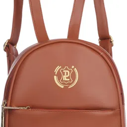 perfect leather Small 9 L Backpack Backpack Esme (Black)-picture-47