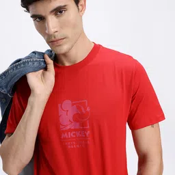 glitchez Classic Mouse Printed Regular Fit T-shirt-picture-26