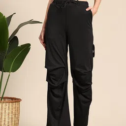 Mast & Harbour Women High-Rise Gathered Trousers-picture-17