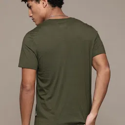 Roadster The Life Co. Typography Printed T-shirt image 2