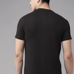 The Roadster Lifestyle Co. Men Self Design T-shirt image 2