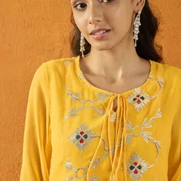 noh.voh - sassafras kids Noh.Voh - SASSAFRAS Embroidered Tunic with Palazzos image 2