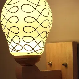 1ST TIME Black & White Glass Traditional Cylinder Shaped Wall Lamp-image-26