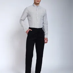 PERCH Men Slim Fit Striped Casual Shirt image 3