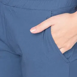 Comfort Lady Women Pack Of 2 High-Rise Cotton Pencil Trousers image 3