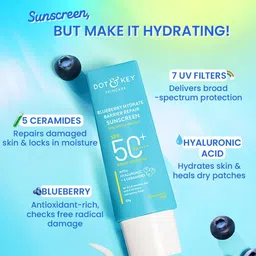 DOT & KEY Blueberry Hydrate Barrier Repair SPF50+ PA++++ Sunscreen with Hyaluronic - 30 g image 4
