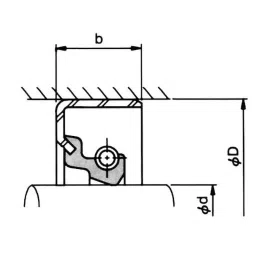 NOK φ100x125 mm SB2 Type Metal Oil Seal, SB10012513 image 2