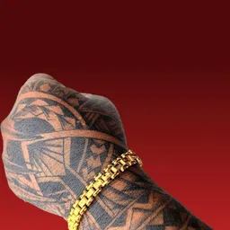 Dynamic Retail Global Men Gold-Plated Link Bracelet image 1