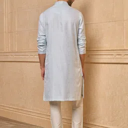 Tasva Men Ethnic Motifs Regular Kurta with Trousers image 5
