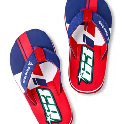 Pine Kids Slip On Flip Flops With Number Print - Red & Blue-picture-10