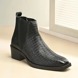 AfroJack Men Textured Chelsea Boots-picture-32