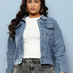 BAESD Women Crop Denim Jacket-picture-8