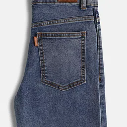 Urbano Juniors Boys Loose Baggy Fit Mid-Rise Heavy Fade Washed Denim Stretchable Jeans image 2